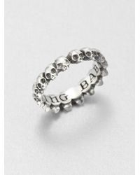 King Baby Studio | Metallic Sterling Silver Skull Infinity Ring | Lyst