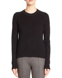 Rag & Bone | Black Catherine Speckled Cashmere Sweater | Lyst