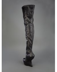 Giuseppe Zanotti Sculpted Thigh High Boot in Black - Lyst