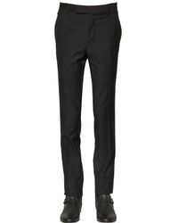 Lanvin | Black 18cm Super 100's Wool Pants for Men | Lyst