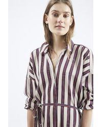 topshop striped shirt dress