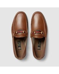 light brown gucci loafers