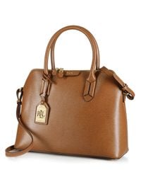 Ralph Lauren | Brown Lauren Satchel - Tate Dome | Lyst