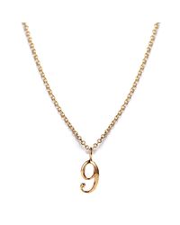 Lulu Frost - Metallic Code Number 14kt #9 Necklace - Lyst