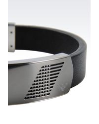 Emporio Armani | Black Bracelet | Lyst