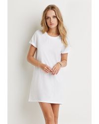 white long t shirt dress