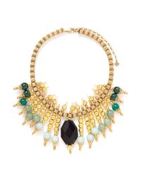 Ela Stone | Metallic Michelle Plastron Necklace | Lyst