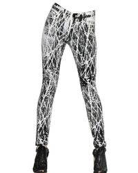 Proenza Schouler | White Twig Print Stretch Cotton Skinny Jeans | Lyst