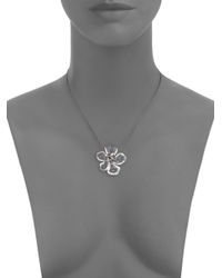 Alexis Bittar | Metallic Lucite Crystal Trembling Petal Pendant Necklace | Lyst
