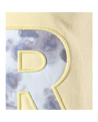 Closed Yellow Embroidered Cotton Sweatshirt