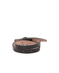 Alexander McQueen | Black Leather Double Wrap Skull Bracelet | Lyst
