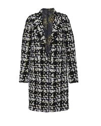 Giambattista Valli | - Wool-blend Tweed Coat - Black | Lyst