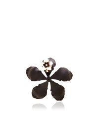 Rosie Assoulin | Black Enamel Single Flower Earring | Lyst