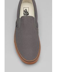 Vans Classic Gum-Sole Slip-On Sneaker in Grey (Gray) for Men | Lyst