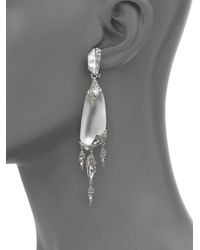Alexis Bittar | Metallic Lucite Glacial Crystal Clip-on Drop Earrings | Lyst