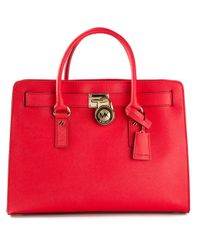 Michael Kors Hamilton Tote in Red - Lyst