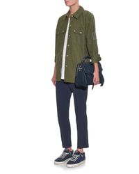golden goose navy suede