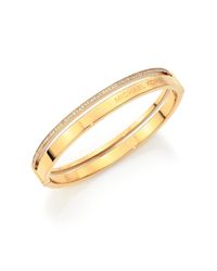 Michael Kors | Metallic Pavé Two-row Bangle Bracelet/goldtone | Lyst