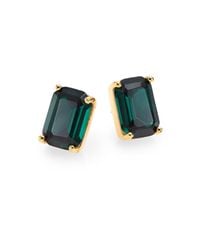 kate spade new york | Green Emerald-cut Stud Earrings | Lyst