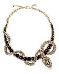 Roberto Cavalli | Metallic Embellished Snake Necklace | Lyst