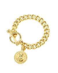 Juicy Couture - Metallic Status Coin Charm Bracelet - Lyst