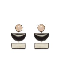 Lizzie Fortunato | Purple Silver Geometric Earrings | Lyst