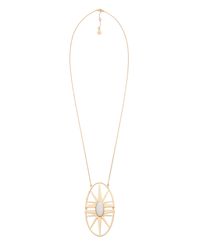 Trina Turk | Metallic Sunburst Long Pendant | Lyst