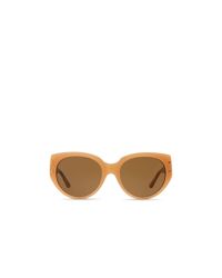 Tory Burch | Natural Oversized Round Sunglasses | Lyst