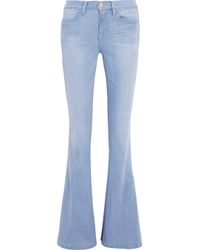 Frame Le High Flare High-Rise Jeans in Blue | Lyst