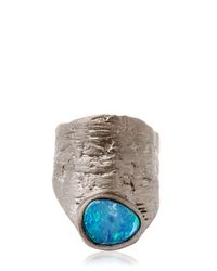 Bjorg | Black Out Of The Blue Short Ring | Lyst