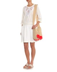 Sophie Anderson Natural Lilla Woven-Cotton Shoulder Bag