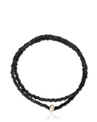Luis Morais | Metallic Double Wrap Beaded Bracelet | Lyst