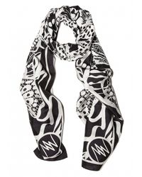Matthew Williamson | Wing Lace Black Silk Scarf | Lyst