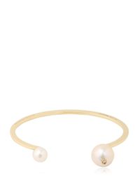 Delfina Delettrez | Metallic Double Pearl Bracelet | Lyst
