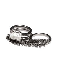 Dorothee Schumacher - Metallic Solitaire Double Ring - Lyst