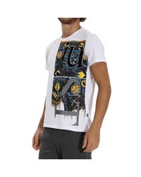 Just Cavalli | White T-shirt for Men | Lyst