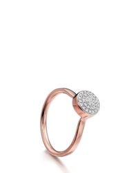 Monica Vinader | Metallic Ava Button Ring | Lyst