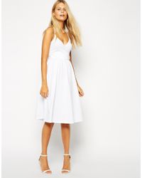 white strappy sundress
