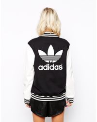 Adidas Originals Varsity Jacket In Black Lyst