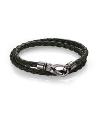 Tod's | Green Leather Double-wrap Bracelet for Men | Lyst
