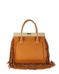 Dee Ocleppo | Brown Roma Medium Convertible Fringed Leather Tote | Lyst