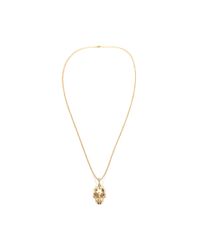 Alexander McQueen | Metallic Punk Skull Pendant | Lyst