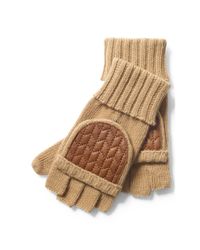 Ralph Lauren | Beige Wool-blend Fingerless Gloves | Lyst