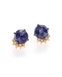 Alexis Bittar | Metallic Elements Dark Alchemy Crystal Stud Earrings | Lyst