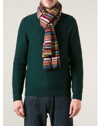 Paul smith multi stripe scarf Outlet