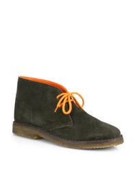 Polo Ralph Lauren Michael Suede Desert Boots in Olive-Green (Green) for Men  - Lyst