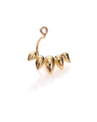Zoe Chicco | Metallic 14k Yellow Gold Mixed Bullet Single Stud Earring Charm | Lyst