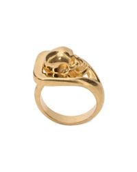 Alexander McQueen | Metallic Skull Ring | Lyst