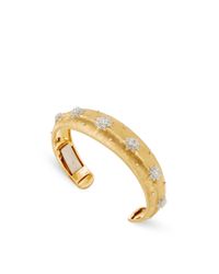 Buccellati | Metallic 18k Yellow Gold And Diamond Iconia Classica Cuff | Lyst