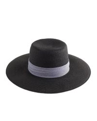 brimmed straw hat wide crew